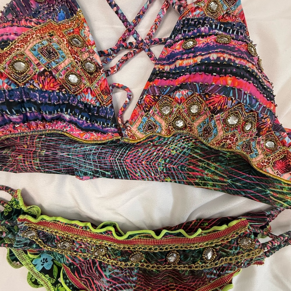 Reversible Multicolor Bikini Set - Picture 4 of 6